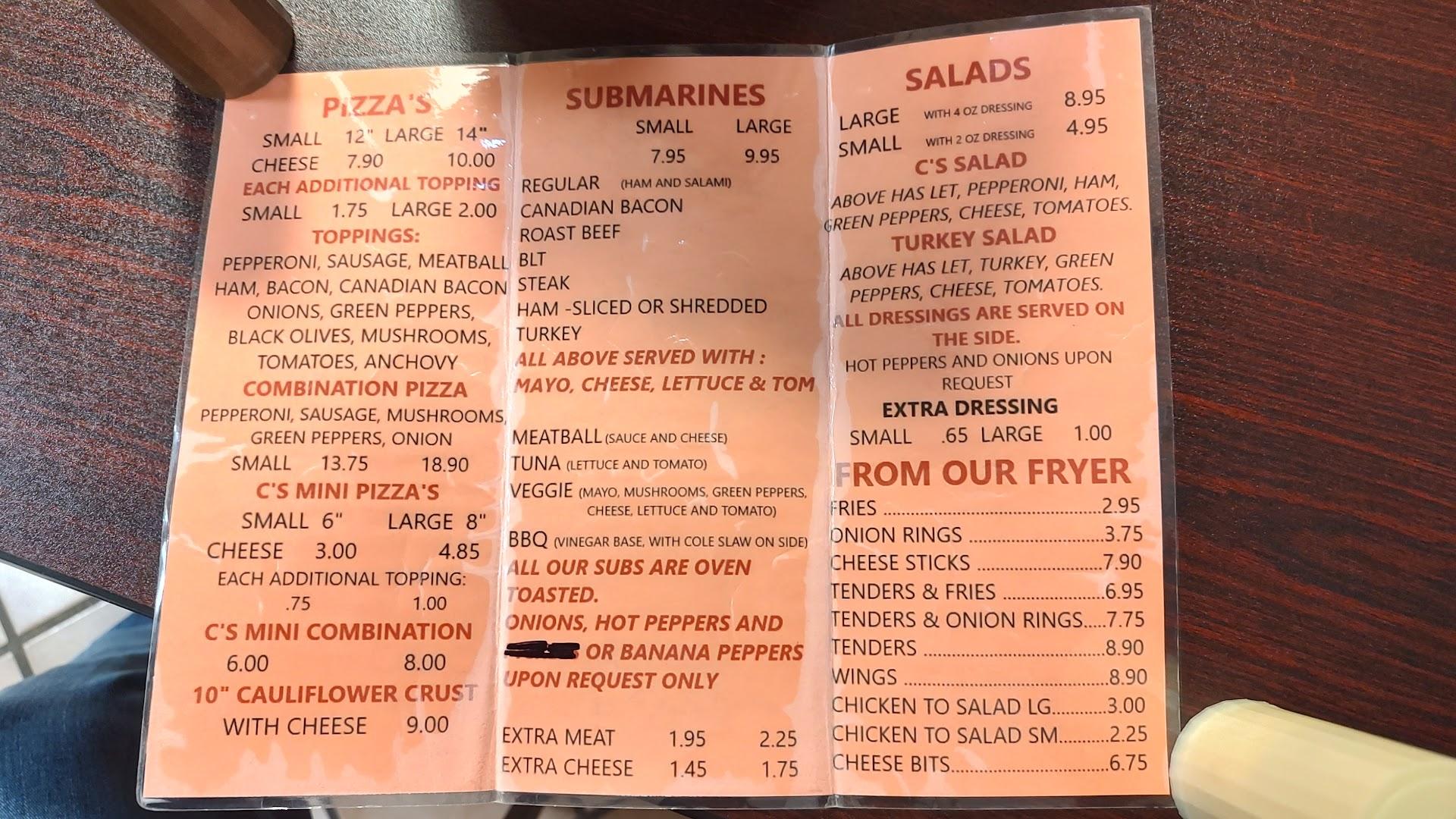 C's Pizza & Subs